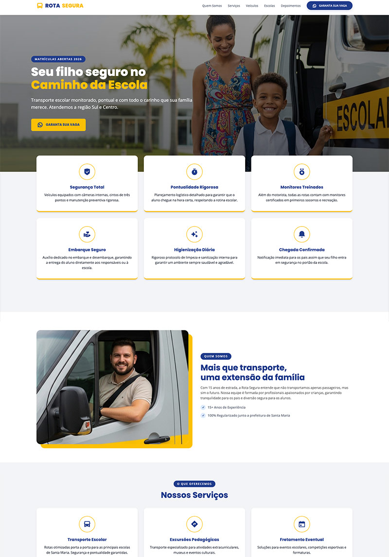 Layout do Modelo Rota Segura