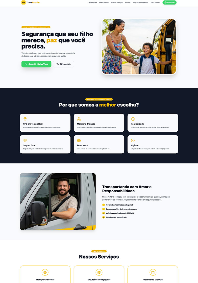 Layout do Modelo Transescolar